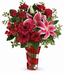 Teleflora's Swirling Desire Bouquet from Arjuna Florist in Brockport, NY